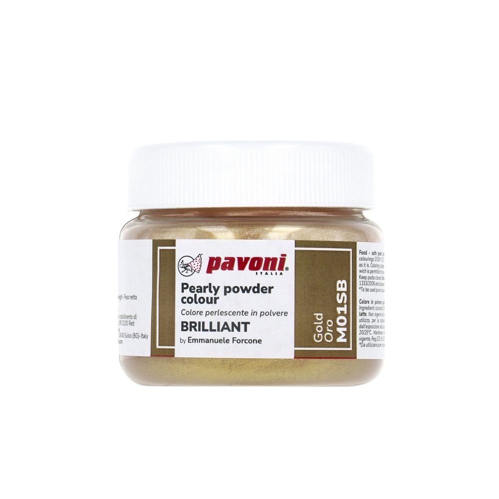 Pavoni Brilliant Metallic Colour Powder - Gold